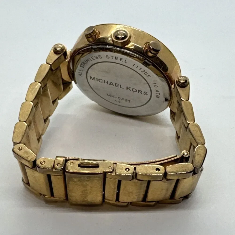 Michael Kors Parker MK5491 Women Rose Gold Analog Dial Quartz Wrist Watch JNA612
